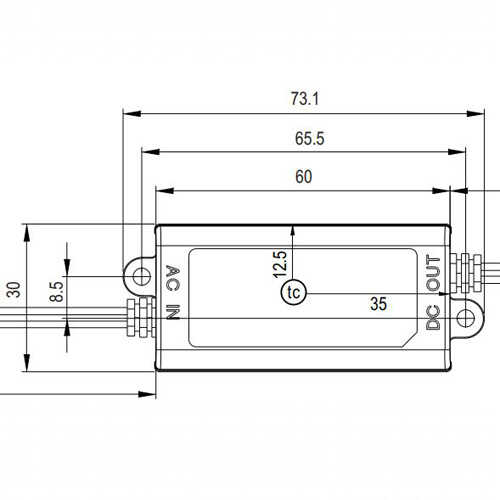 דרייבר לד MeanWell APV-8-12 12V 8W