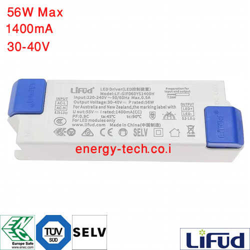 דרייבר זרם קבוע LIFUD 1400mA DC30-40V 56W